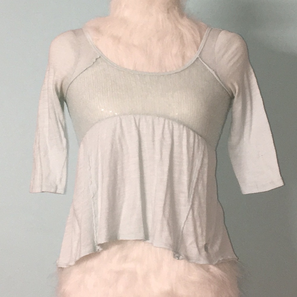 Baby blue long sleeve shirt